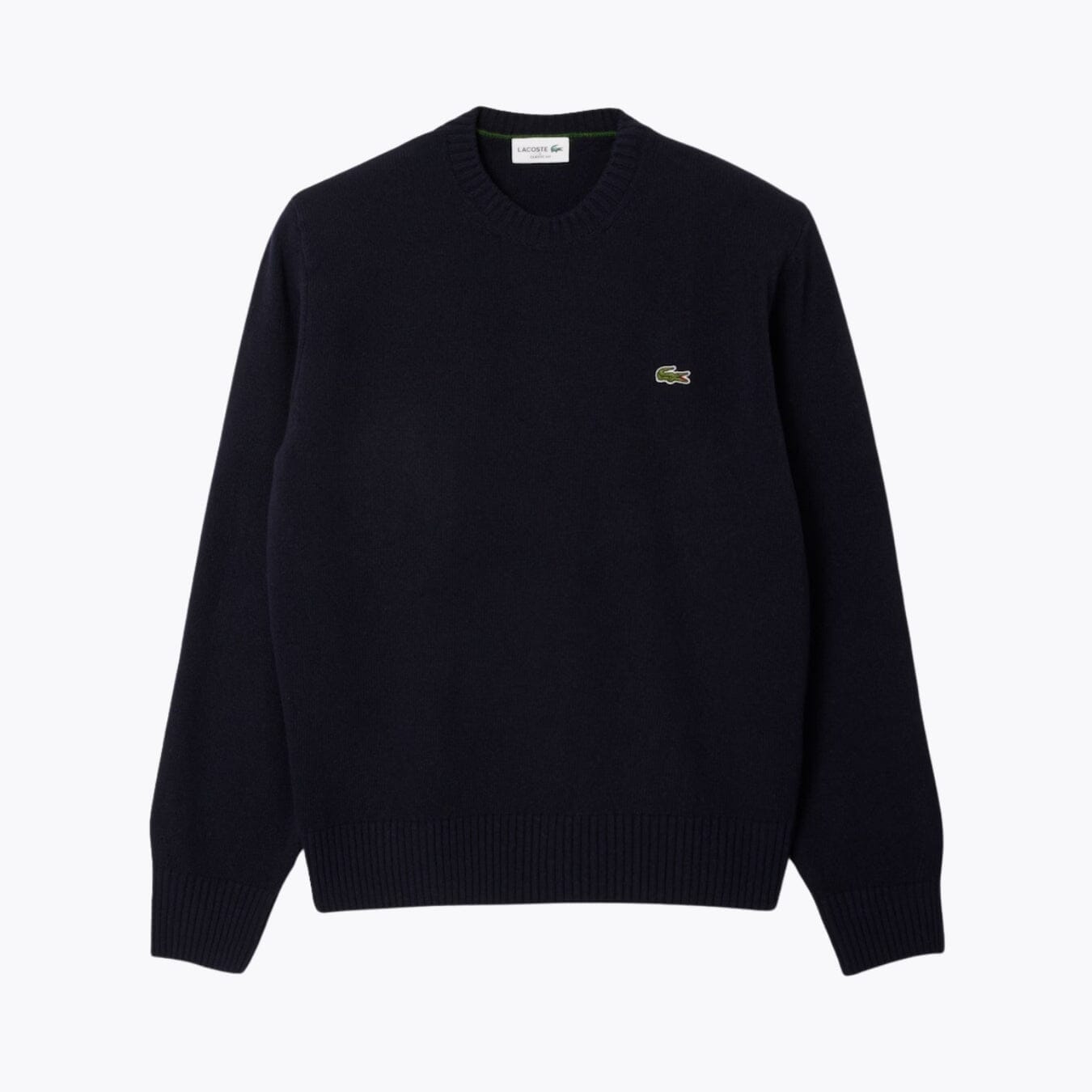 LC Carded Wool Crew Neck Sweater Lacoste Vermond Midnight blue S