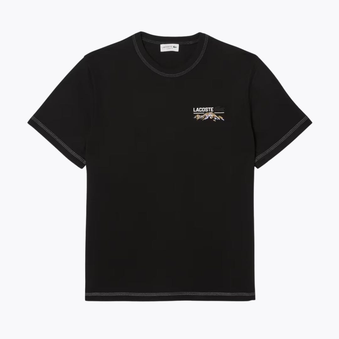 LC Multi Print Jersey T-shirt Lacoste Vermond Black S