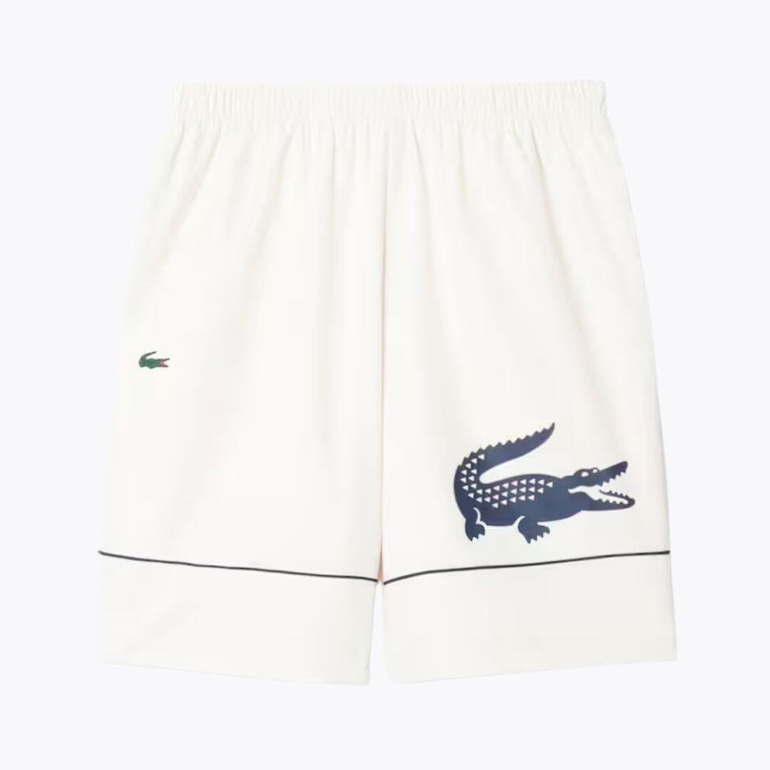 LC Printed Diamond Taffeta Tennis Shorts Lacoste Vermond White S
