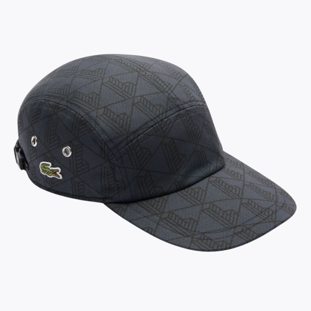 LC Printed Twill Jockey Cap Lacoste Vermond Dark grey / black