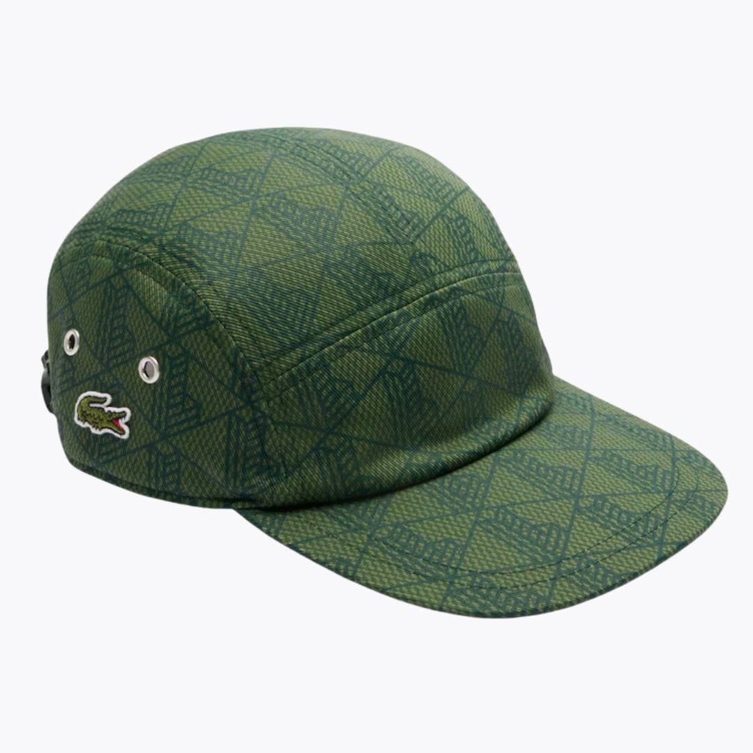 LC Printed Twill Jockey Cap Lacoste Vermond Green