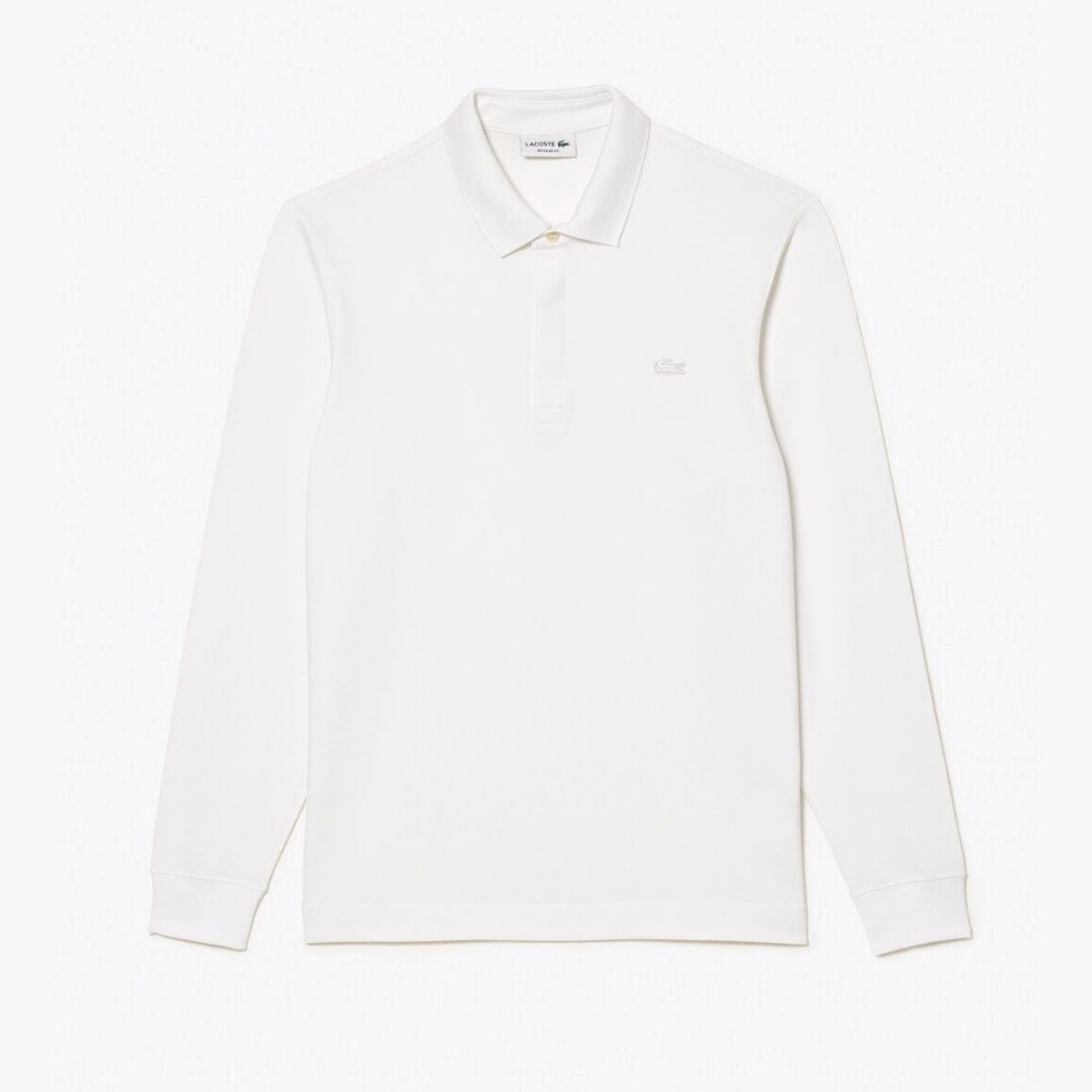 LC Regular Fit Paris Stretch Piqué Polo Shirt Lacoste Vermond White S