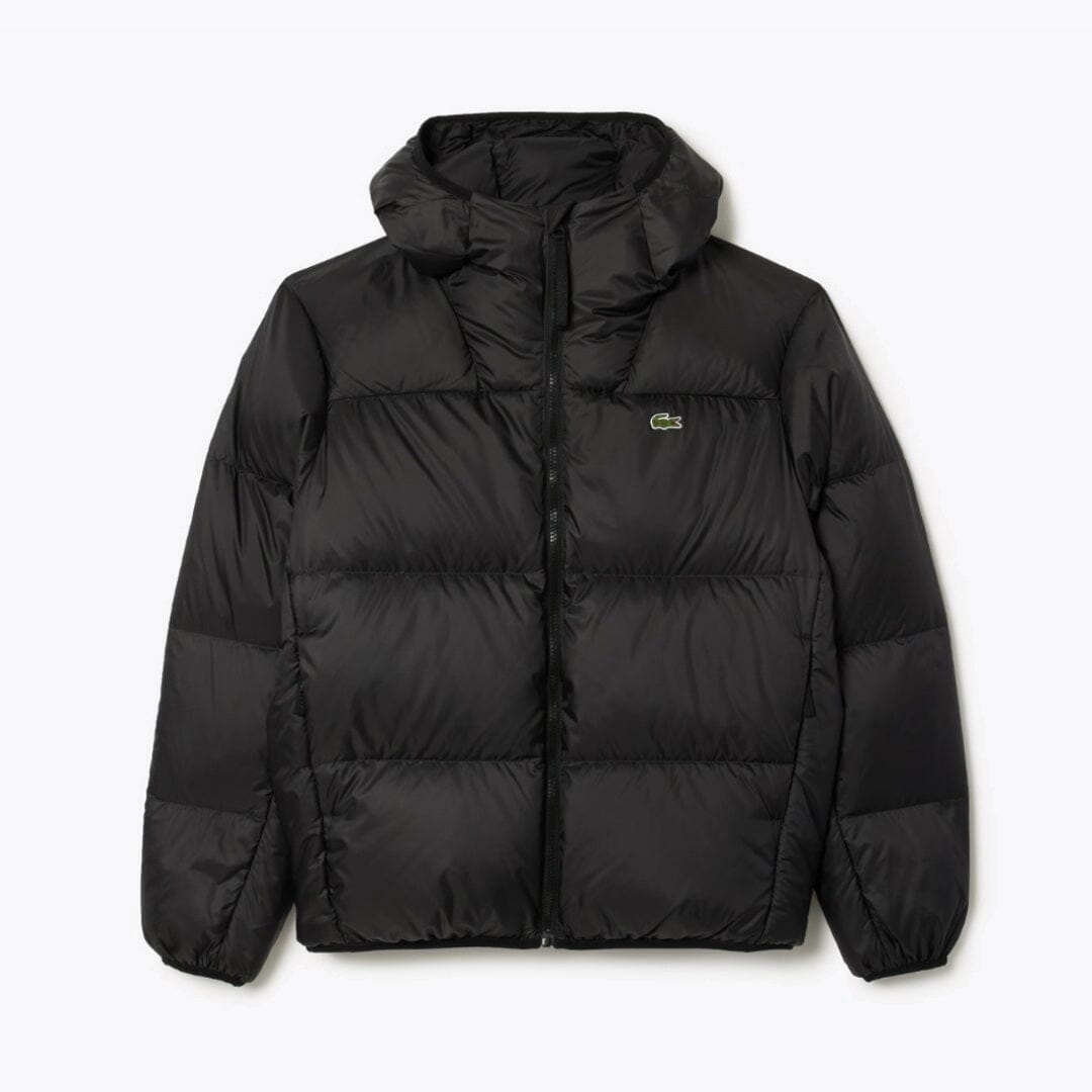 LC Short Water-Repellent Hooded Puffed Jacket Lacoste Vermond Black S