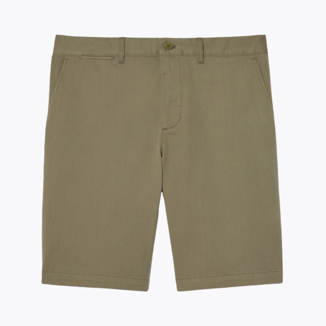LC Slim Fit Stretch Cotton Chino Shorts Lacoste Vermond Khaki green S