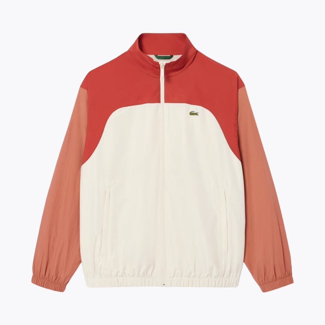 LC Water-Repellent Colour-Block Track Jacket Lacoste Vermond White / brown / light brown S