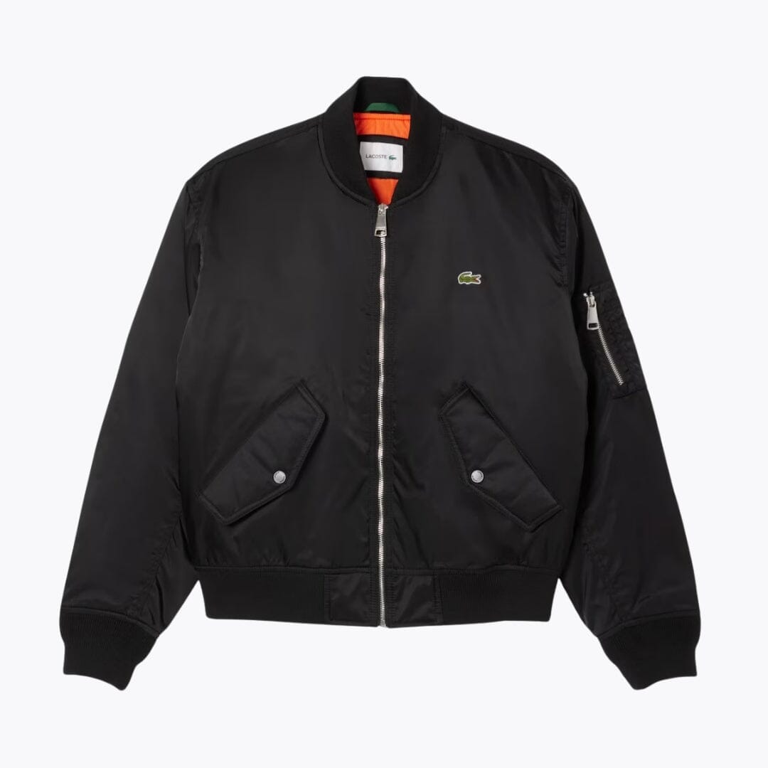 LC Water-Repellent Padded Bomber Jacket Lacoste Vermond Black S