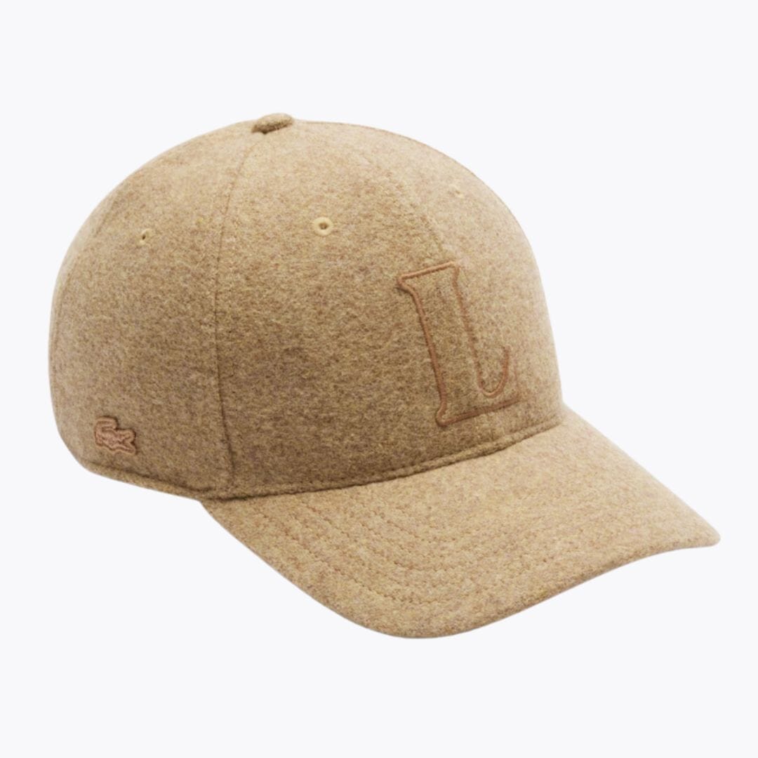 LC Wool Felt Baseball Cap Lacoste Vermond Beige
