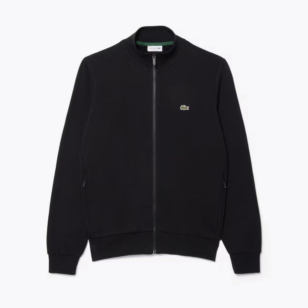 LC Zip-Up High Neck Fleece Sweatshirt Lacoste Vermond Black S