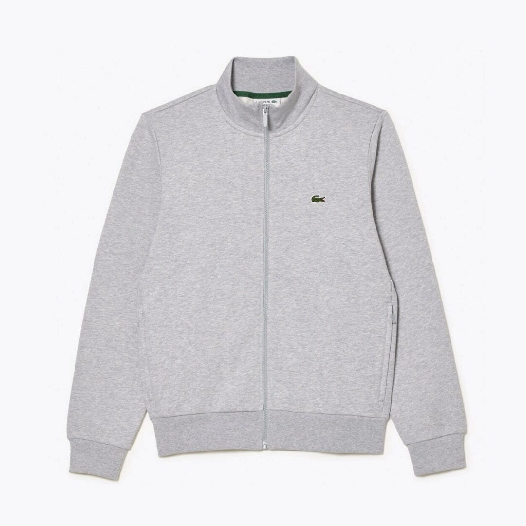 LC Zip-Up High Neck Fleece Sweatshirt Lacoste Vermond Grey S