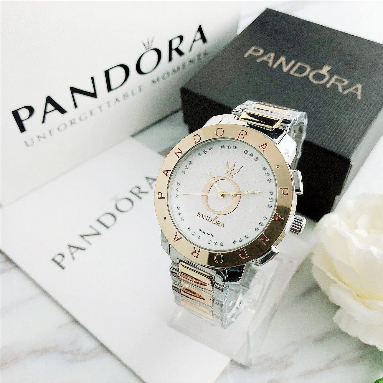 P A N D O R A Valentine's Pandora Vermond Gold White