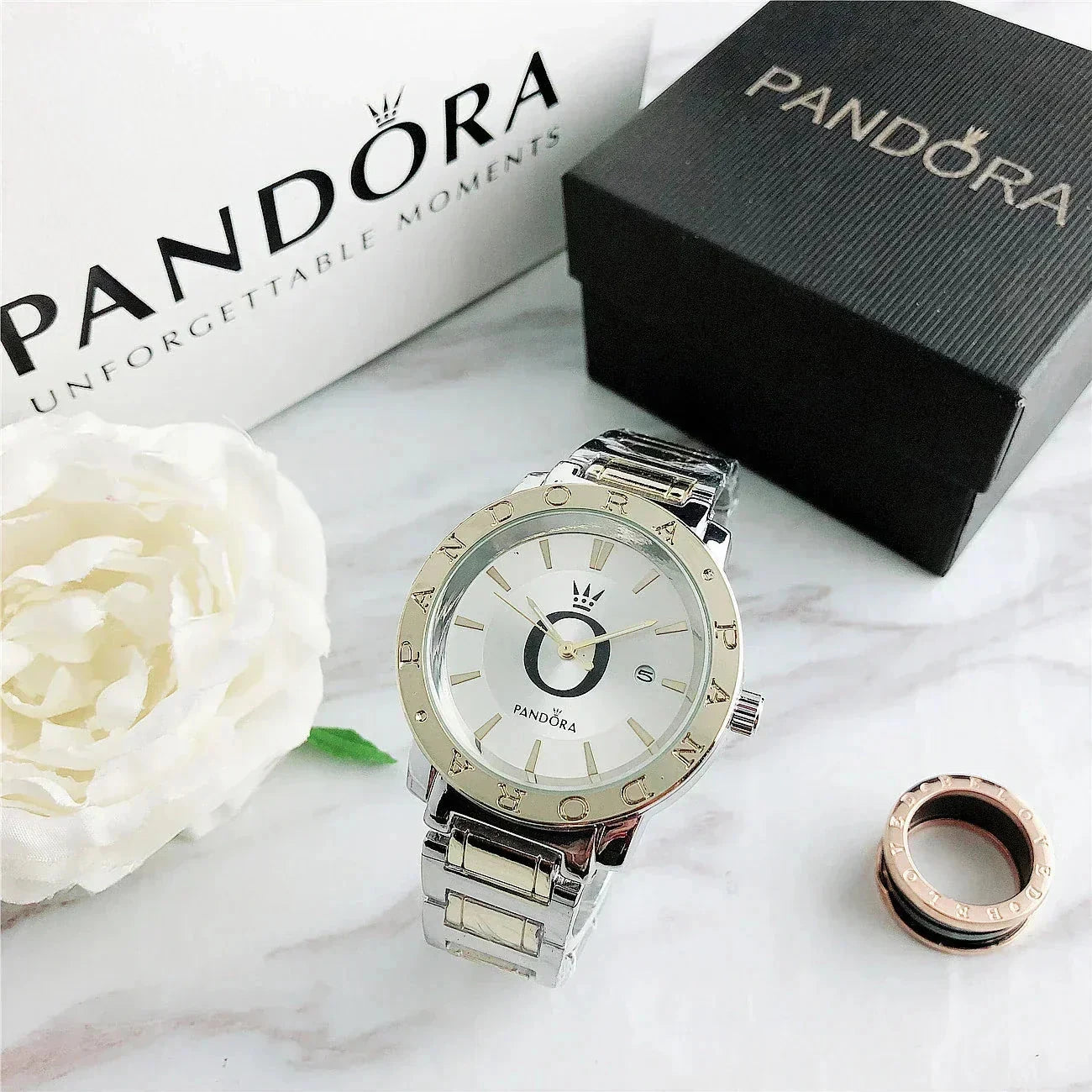 P A N D O R A Wristwatch Glamour Pandora Vermond Gold White