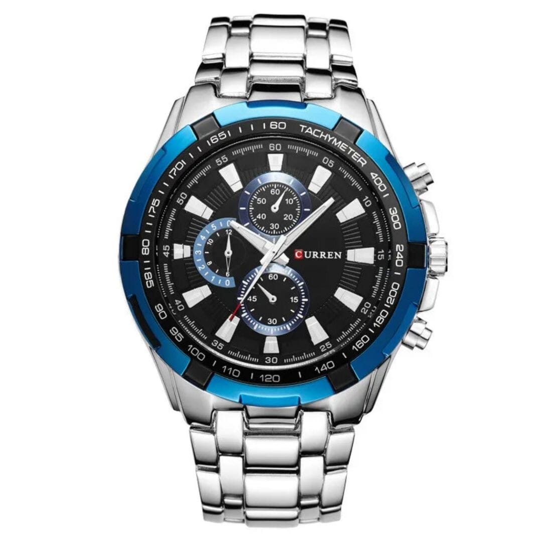 POEDAGAR Watch Enigmatic Poedagar Vermond Silver Blue