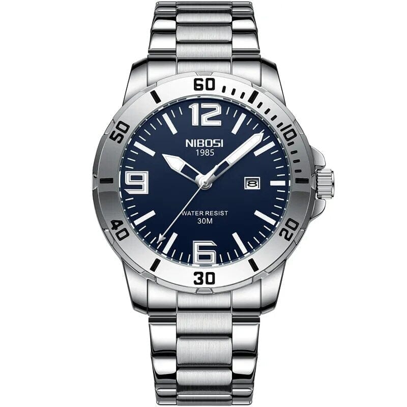 POEDAGAR Watch Nibosi Poedagar Vermond Blue Silver