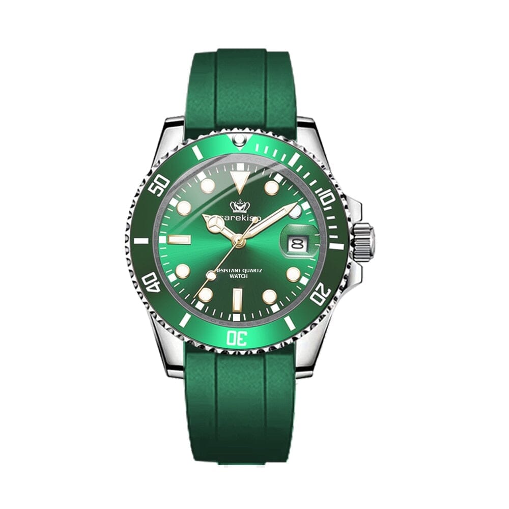 POEDAGAR Watch Subdate Sport Poedagar Vermond Green