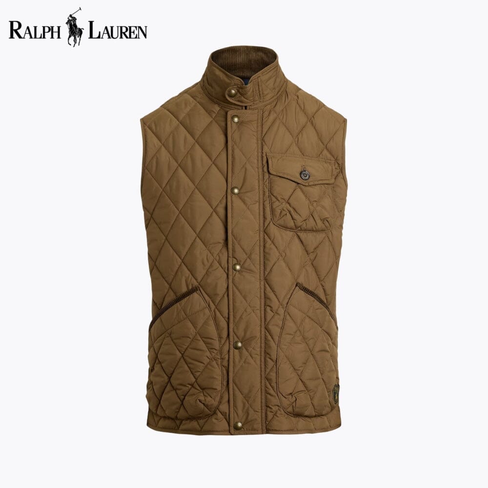 RL Beaton Quilted Utility Gilet Ralph Lauren Vermond Chestnut S