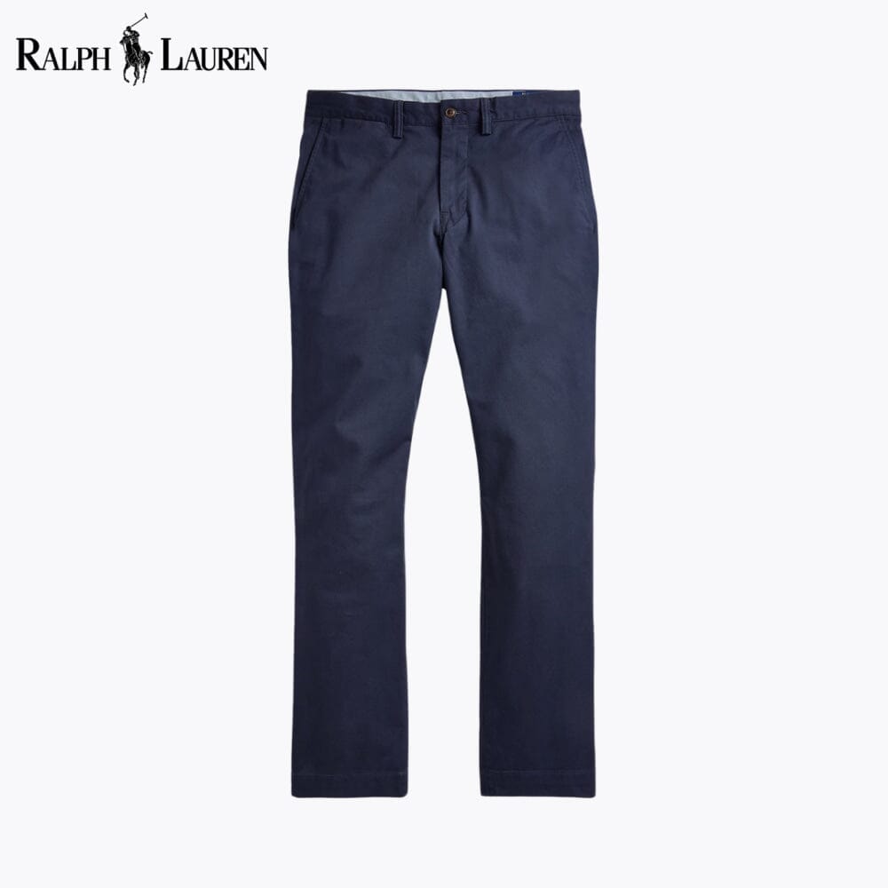 RL Bedford Washed Chino Trouser Ralph Lauren Vermond Blue Navy 28