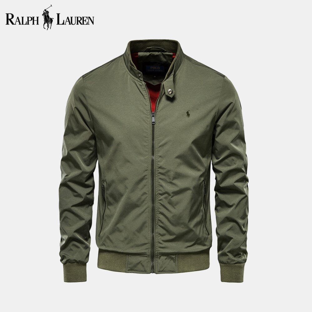 RL Bomber Classic Bomber Jacket Ralph Lauren Vermond Khaki Green S