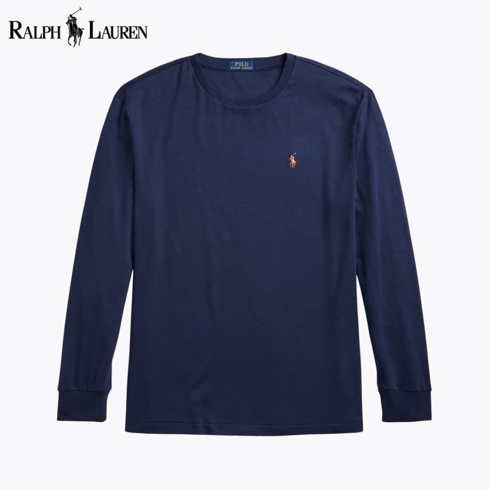 RL Classic Fit Soft Cotton Crewneck T-Shirt Ralph Lauren Vermond Blue Navy S