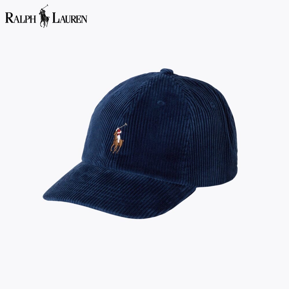 RL Corduroy Ball Cap Ralph Lauren Vermond American Royal