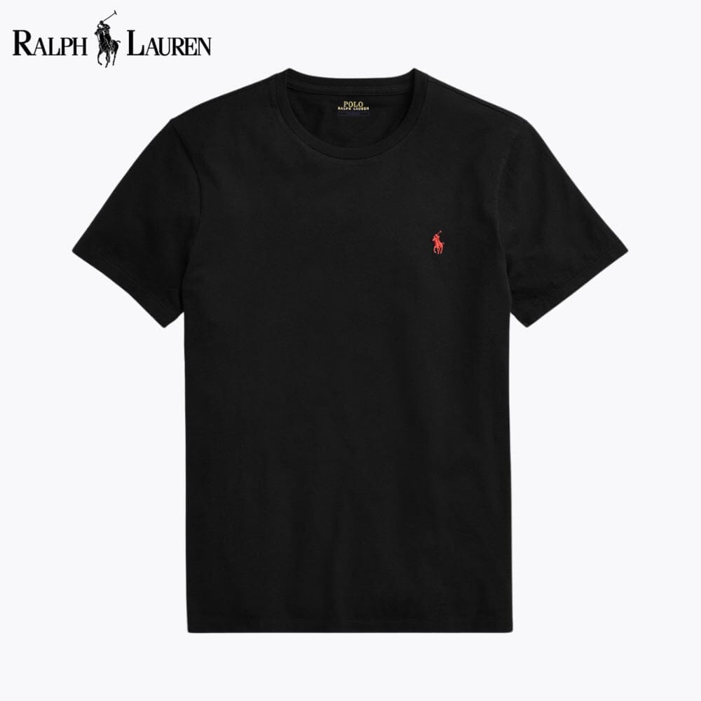 RL Custom Slim Fit Jersey Crewneck T-Shirt Ralph Lauren Vermond Black S