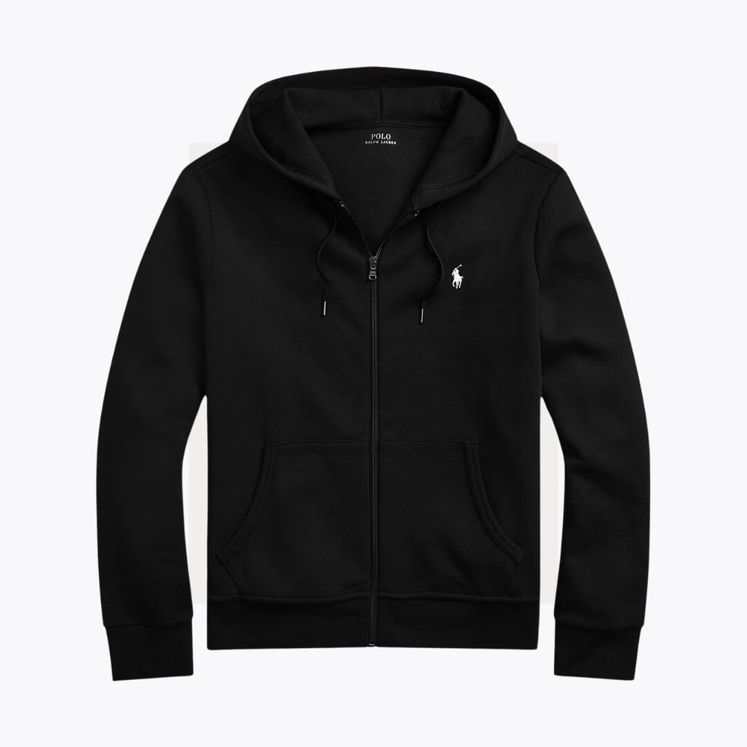 RL Double-Knit Full-Zip Hoodie Ralph Lauren Vermond Black S