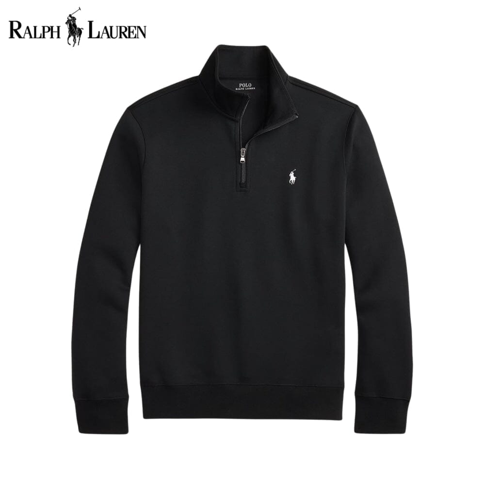 RL Double-Knit Mockneck Pullover Ralph Lauren Vermond Black S