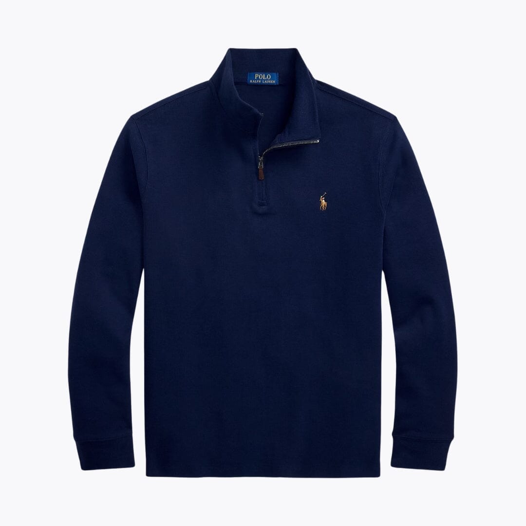 RL Estate-Rib Quarter-Zip Pullover Ralph Lauren Vermond Cruise Navy S