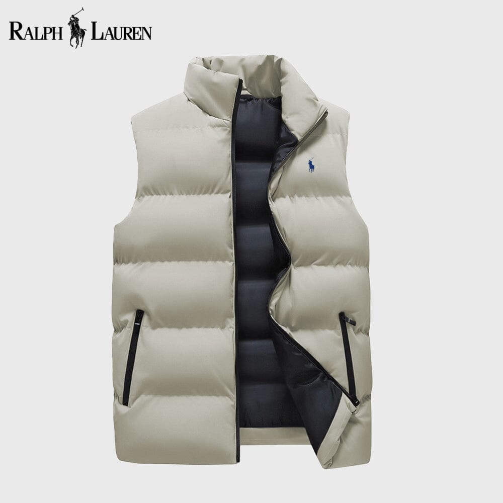 RL Insulated Down Puffer Waistcoat Ralph Lauren Vermond Cream S