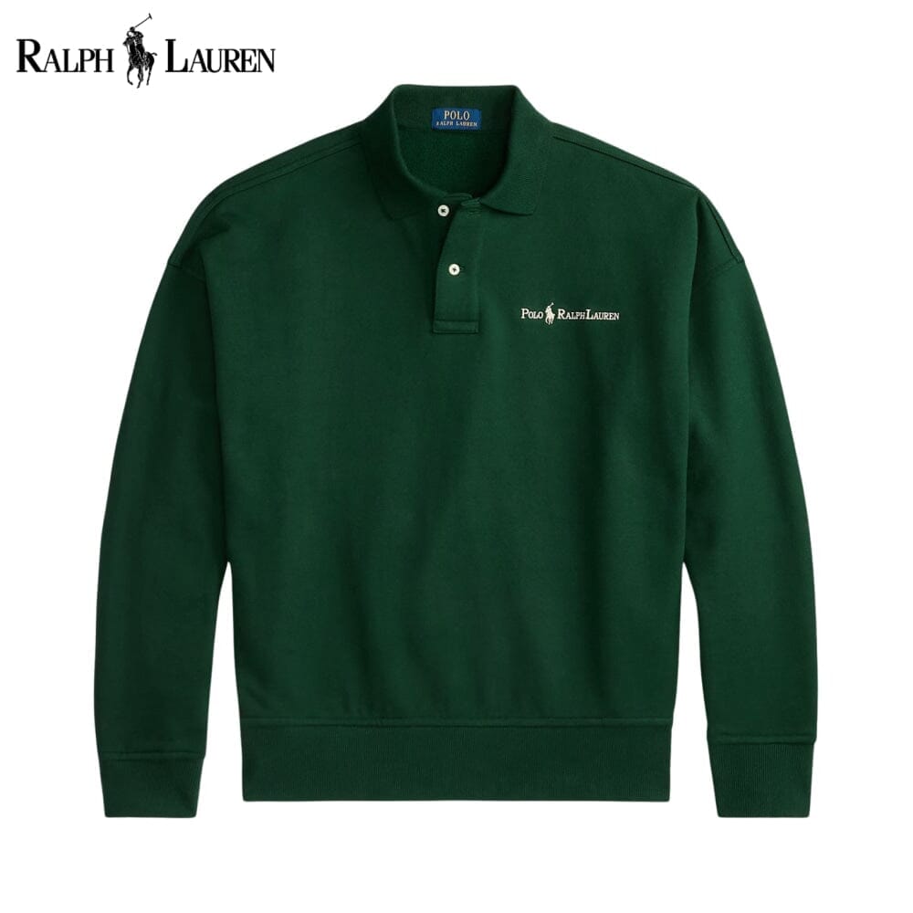 RL Logo Collared Sweatshirt Ralph Lauren Vermond Pine Green S