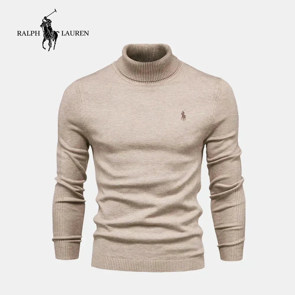 RL Men's Turtleneck Sweater (Clearance) Ralph Lauren Vermond Beige S