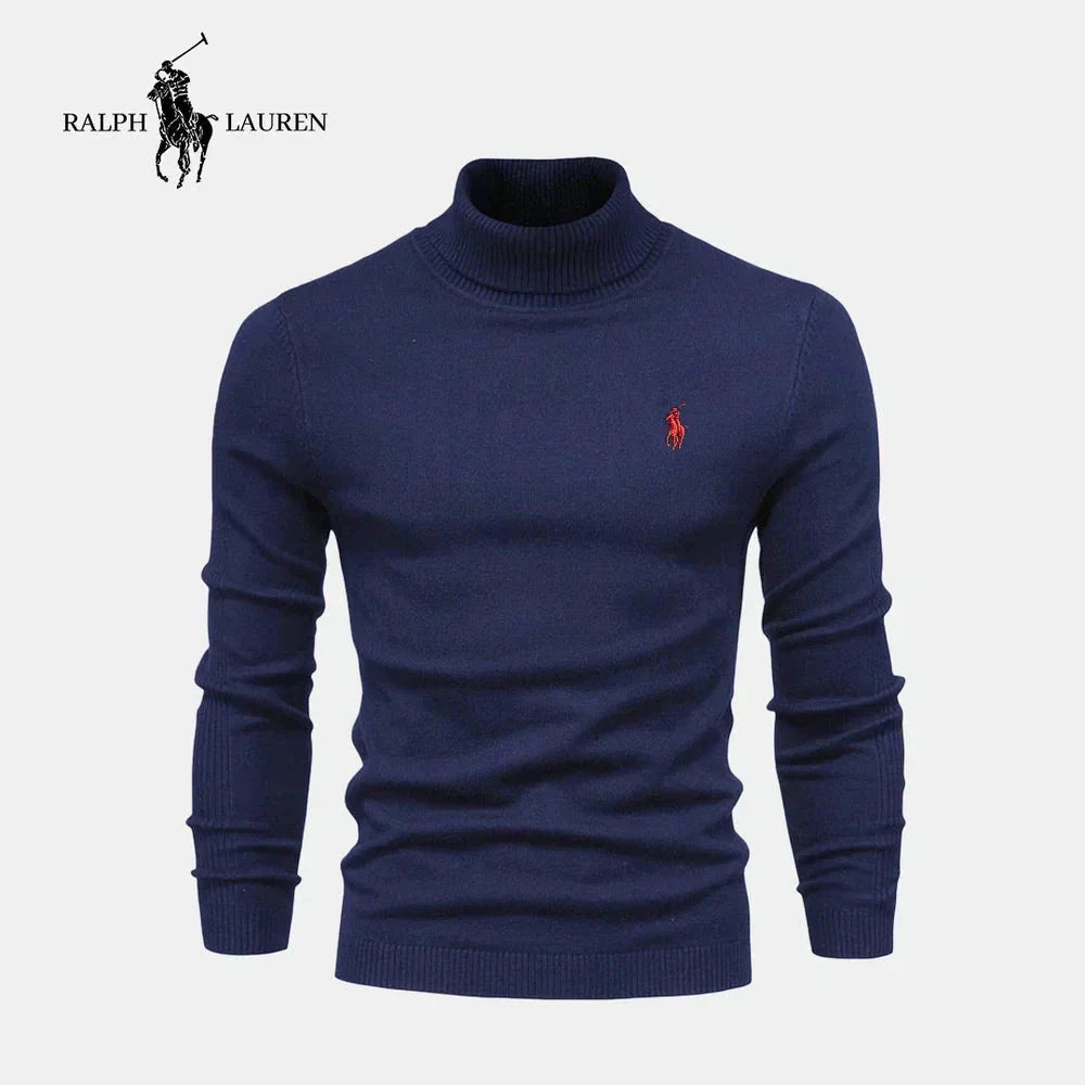 RL Men's Turtleneck Sweater (Clearance) Ralph Lauren Vermond Blue S