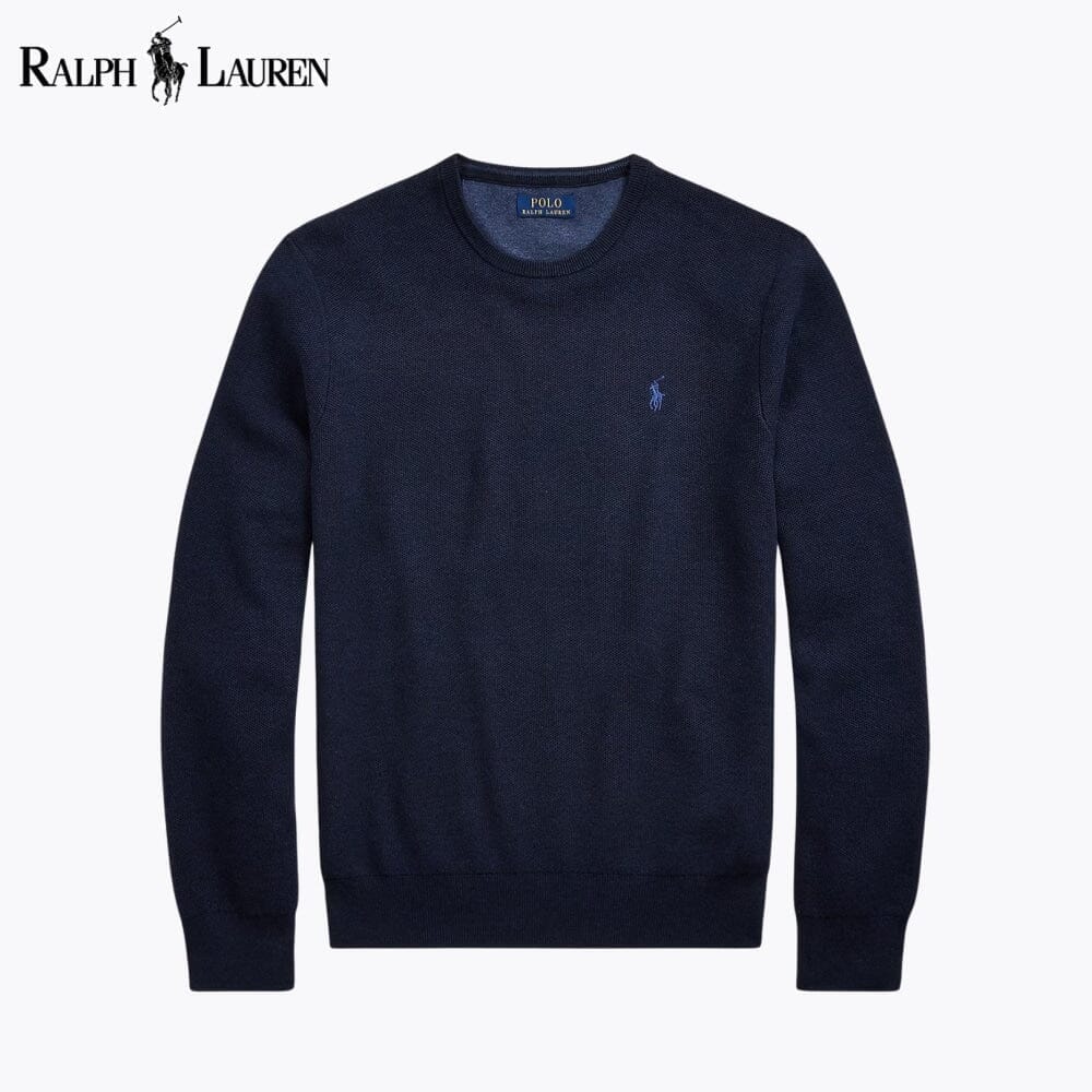 RL Mesh-Knit Cotton Crewneck Sweater Ralph Lauren Vermond