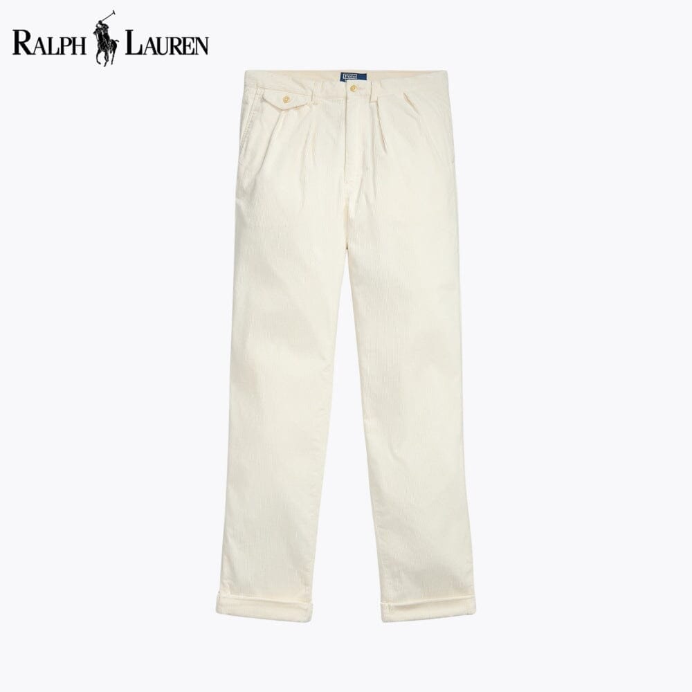 RL Whitman Relaxed Fit Corduroy Pant Ralph Lauren Vermond White 28