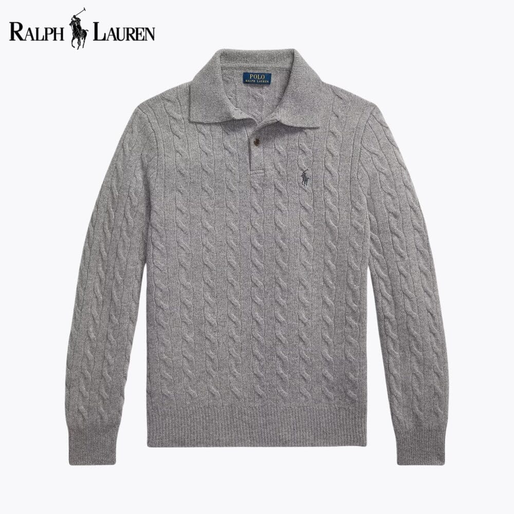 RL Wool–Cashmere Cable-Knit Jumper Ralph Lauren Vermond Grey S