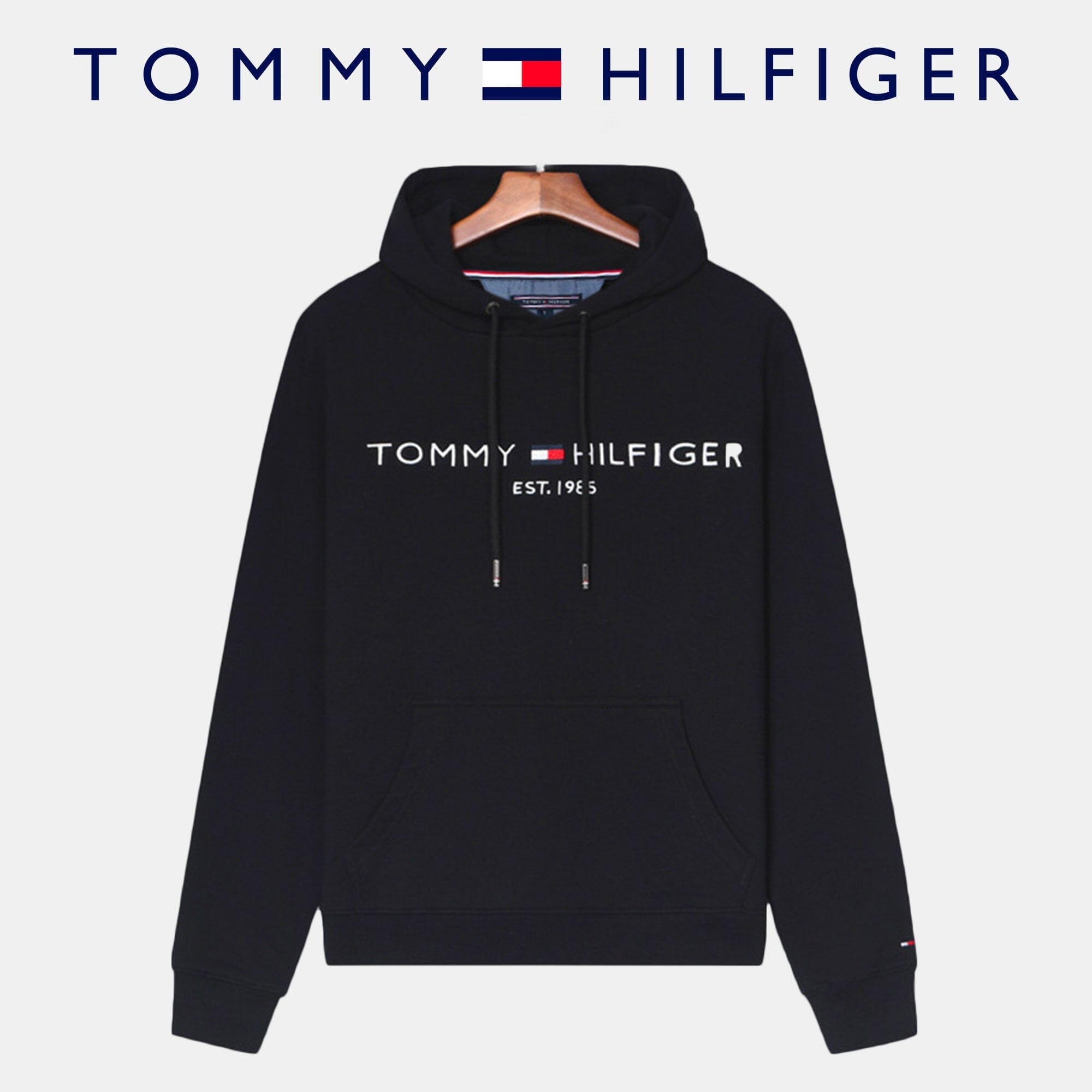 TH Men's Hoodie (Clearance) Tommy Hilfiger Vermond Black M