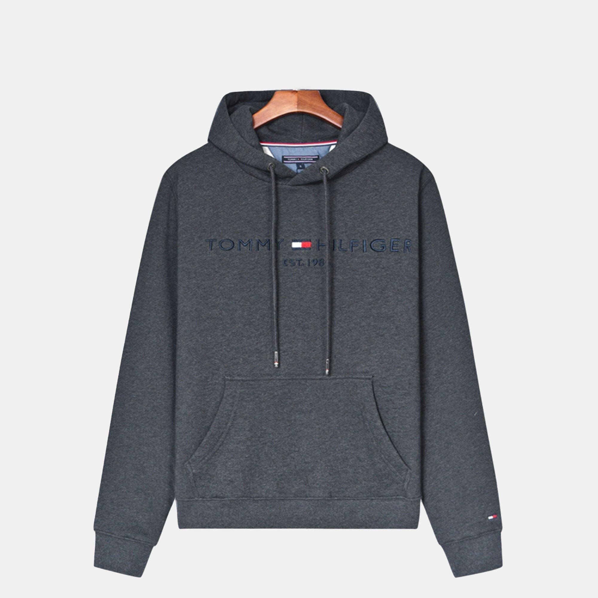 TH Premium Cotton Hoodie Tommy Hilfiger Vermond Dark Gray S