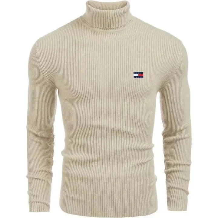 TM Men's Turtleneck Sweater Tommy Hilfiger Vermond Beige M