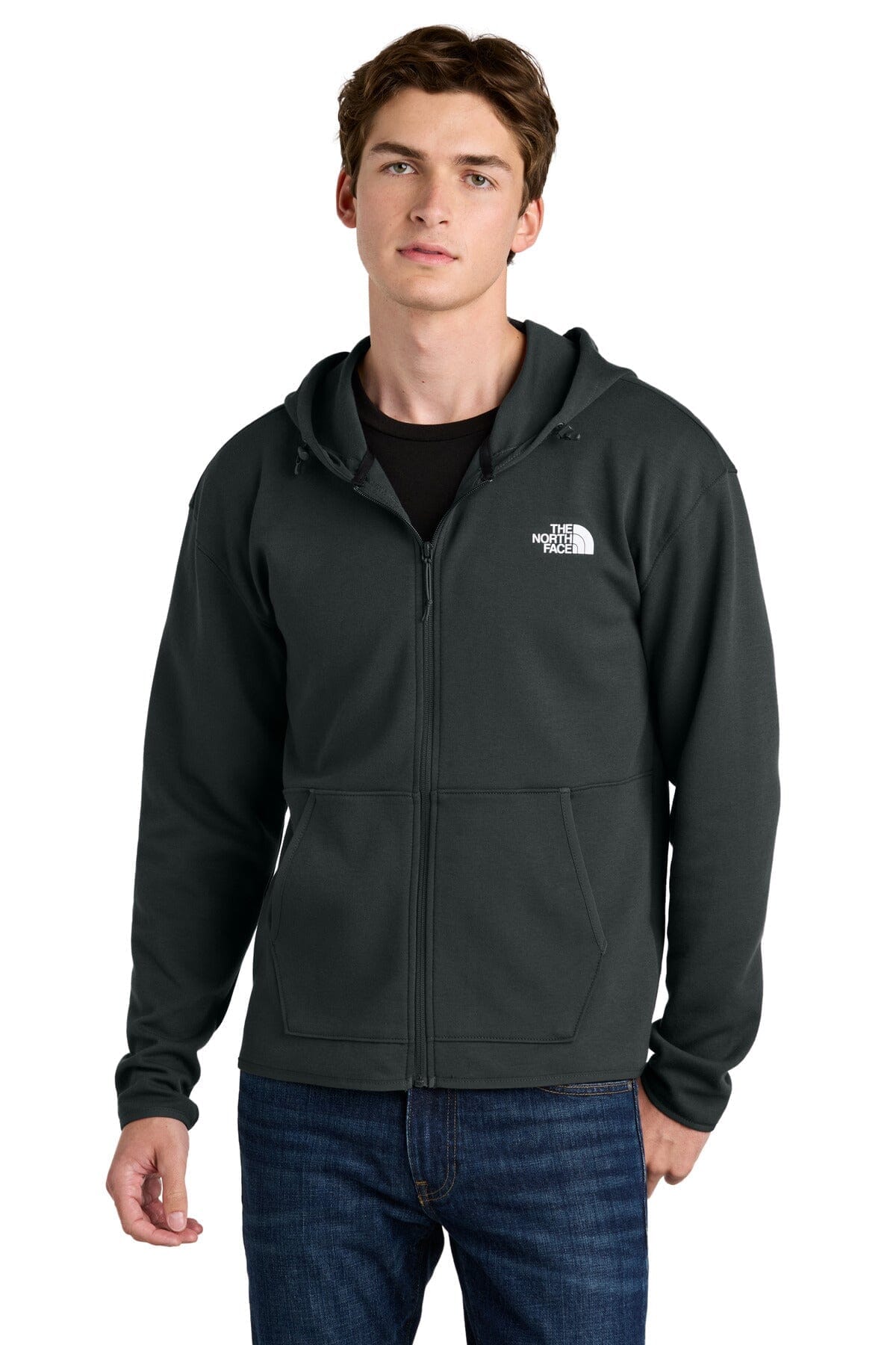 TNF Double-Knit Full-Zip Hoodie The North Face Vermond Asphalt Grey S
