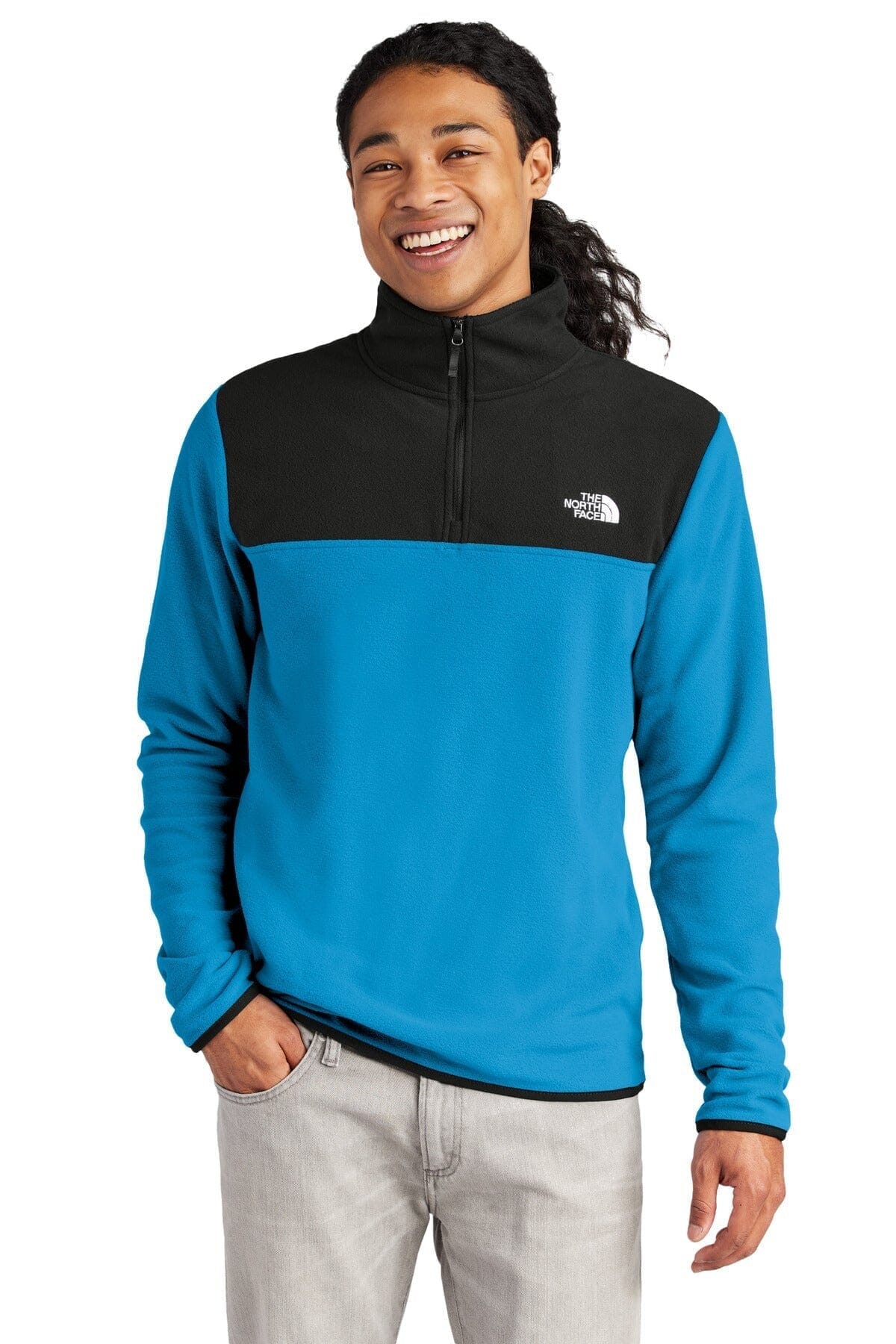 TNF Glacier 1/4-Zip Fleece The North Face Vermond Hero Blue/ TNF Black S