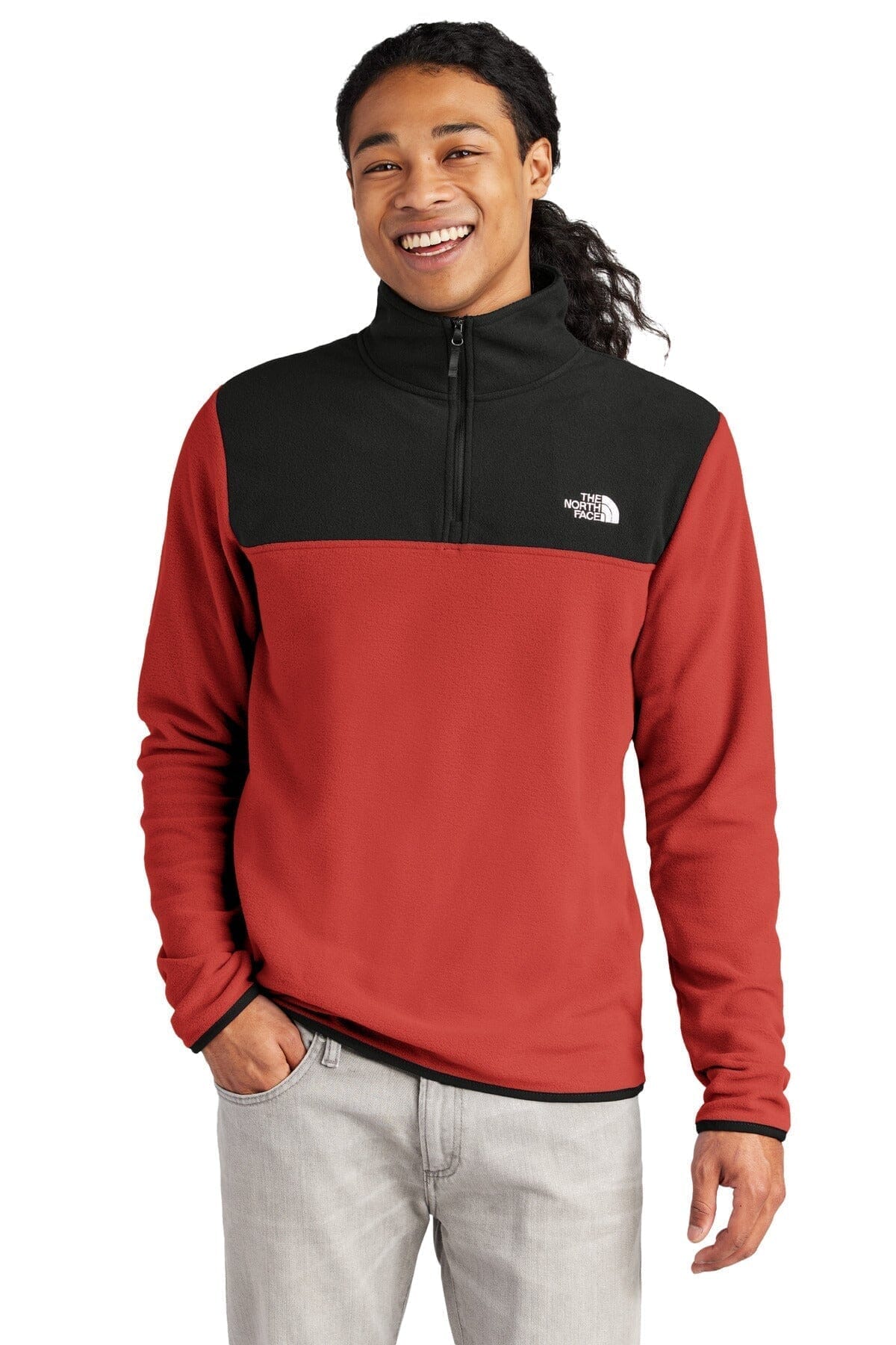 TNF Glacier 1/4-Zip Fleece The North Face Vermond Rage Red/ TNF Black S