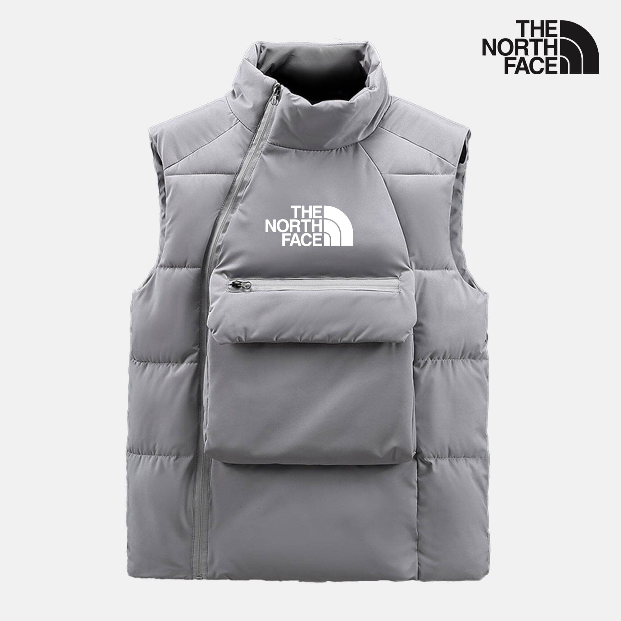 TNF Quilted Vest The North Face Vermond Gray M