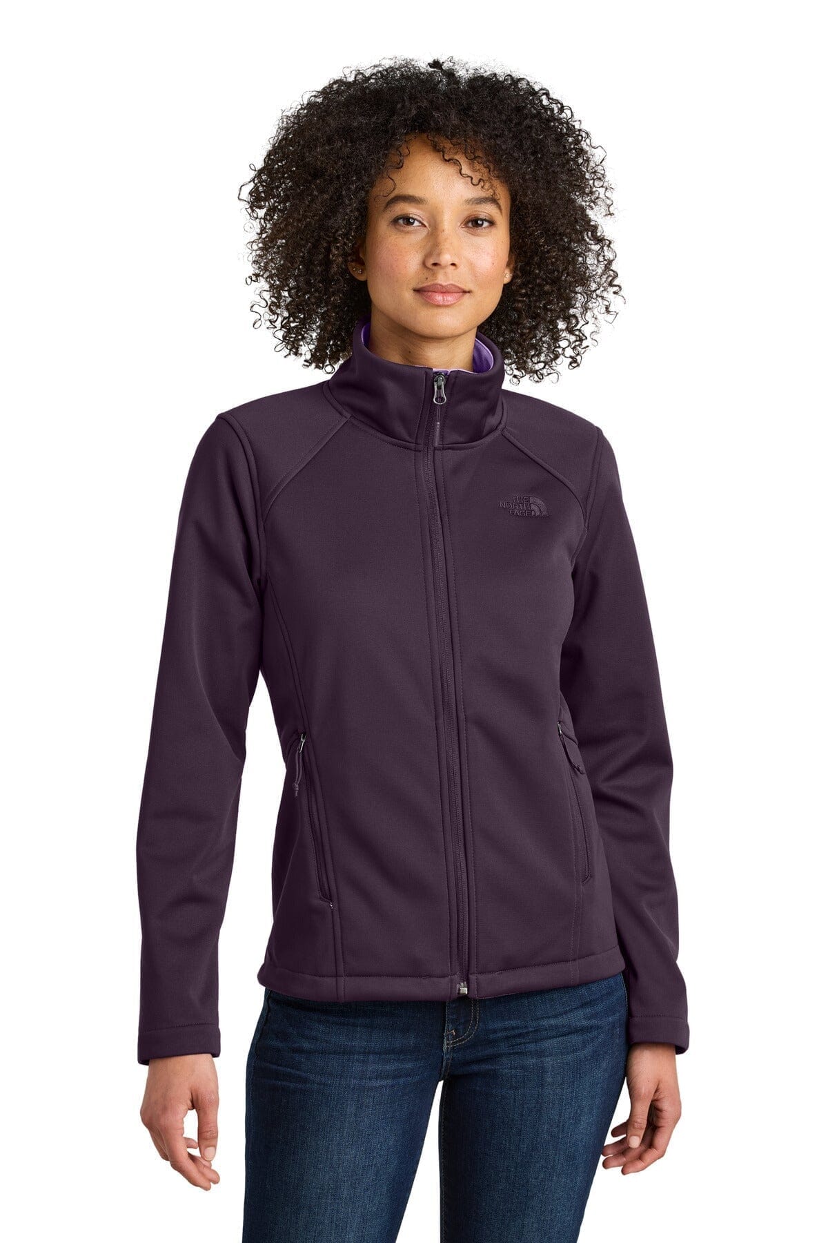 TNF Women's Chest Logo Ridgewall Soft Shell Jacket The North Face Vermond TNF Blackberry Wine S