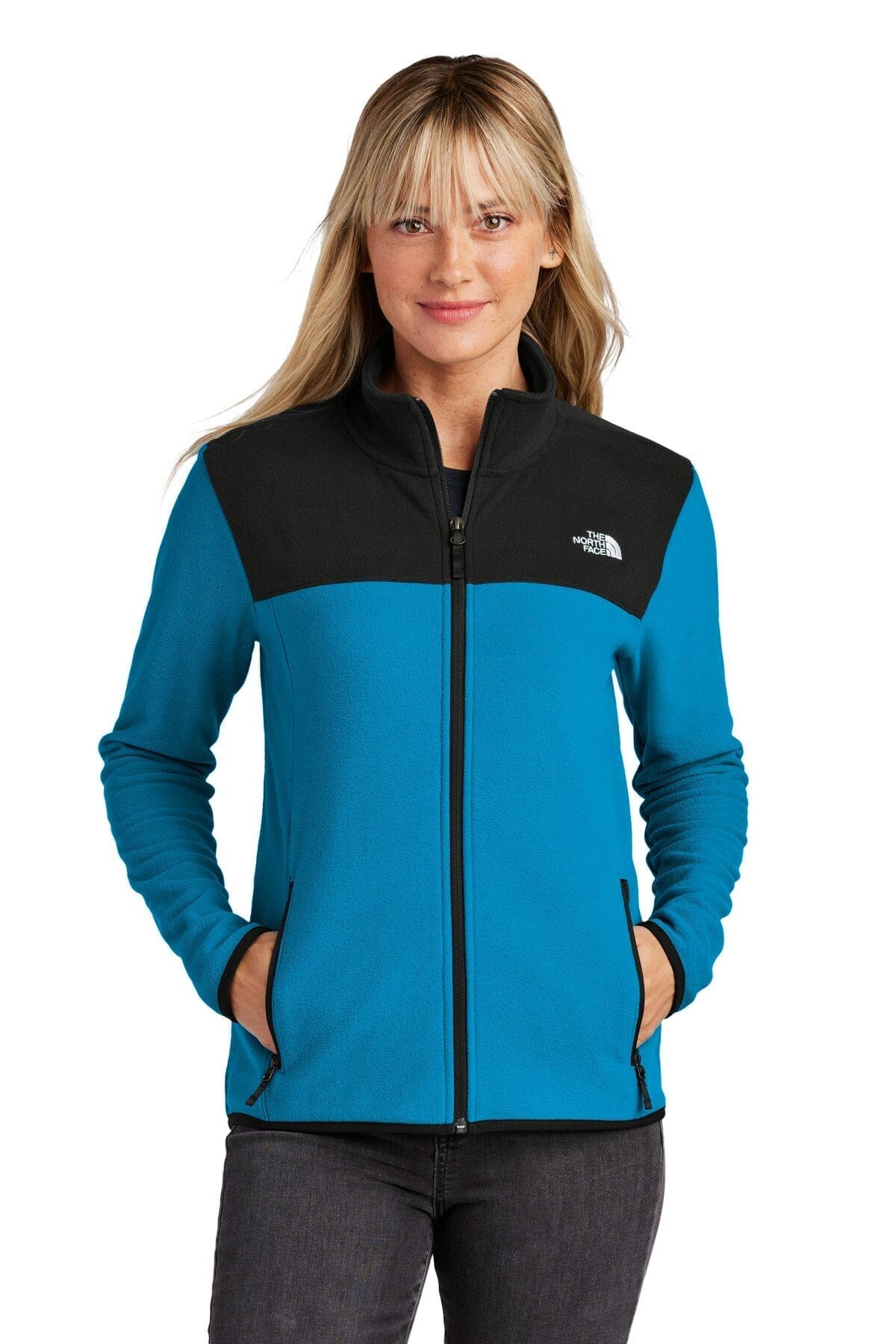 TNF Women's Glacier Full-Zip Fleece Jacket The North Face Vermond Hero Blue/ TNF Black S