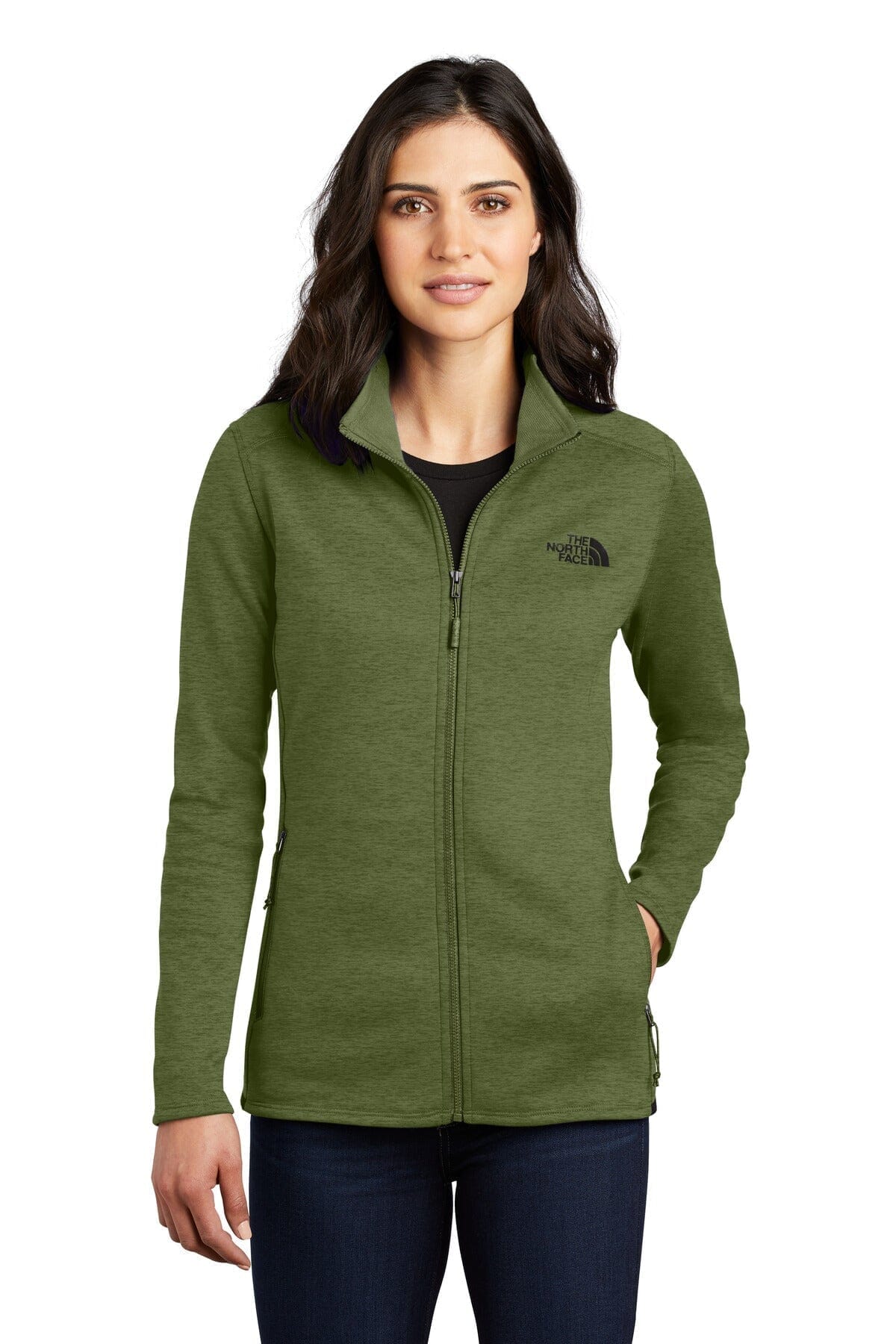TNF Women's Skyline Full-Zip Fleece Jacket The North Face Vermond Four Leaf Clover Heather S