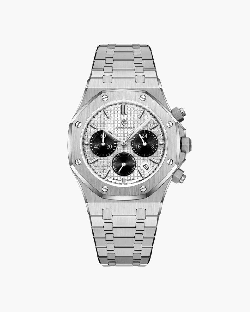 Athen Chronograph Uhr Vermond Silber 