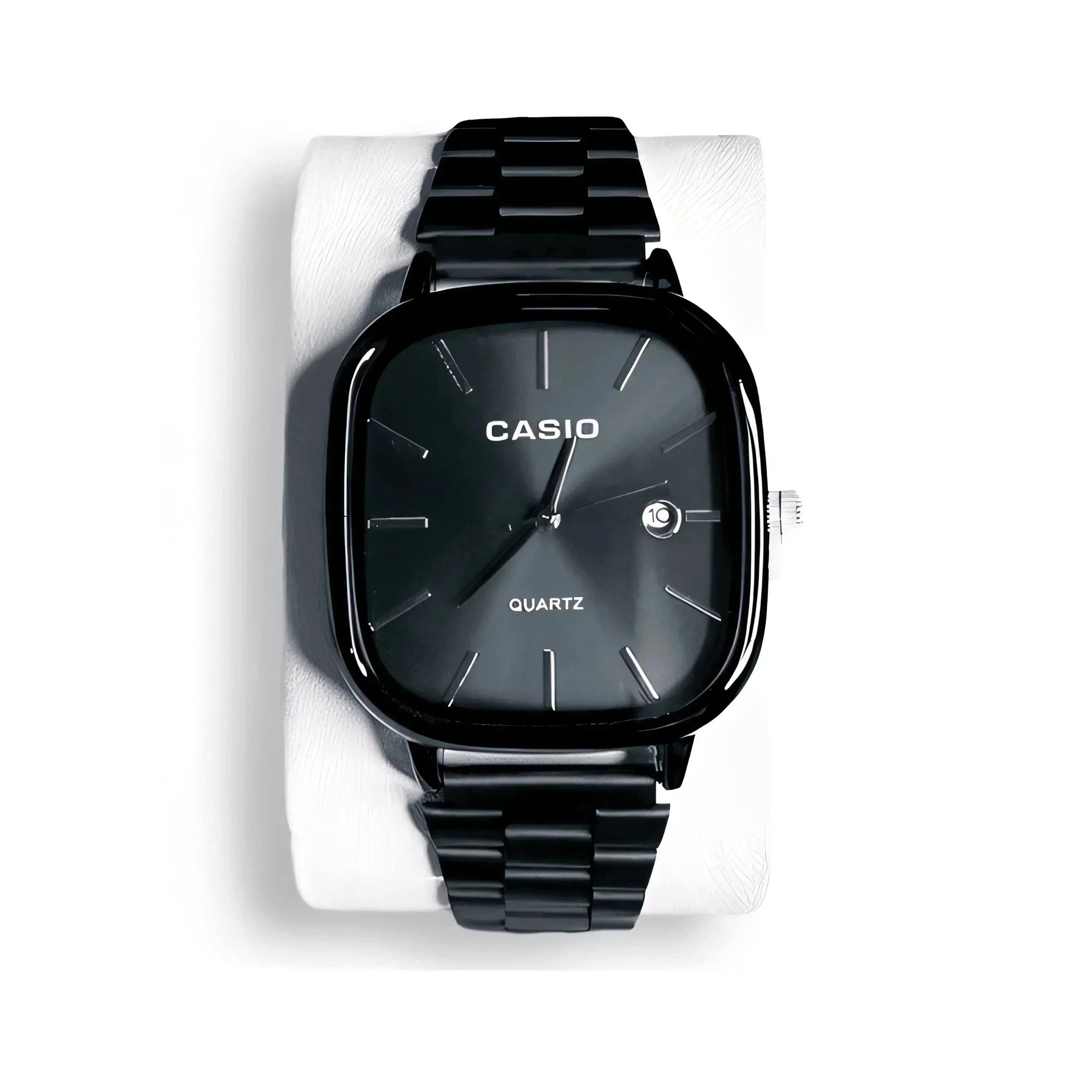 C A S I O Luxurious 36mm Watch - Water Resistant | Transferred steel Relógio CASIO Luxurious 36mm - Unissex Resistente à água | Aço Inoxidável Vermond Black 