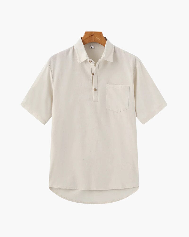 Casablanca - Leinen Polo Vermond Beige S 