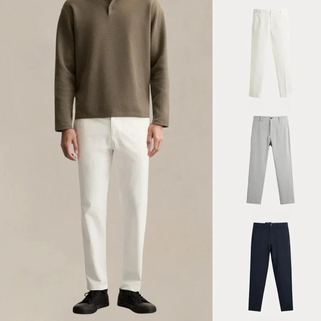 Kaufen Sie 1, erhalten Sie 3 – Chino-Set mit täglichem Rotationsschnitt Vermond WEISS • GRAU • MARINEBLAU S 