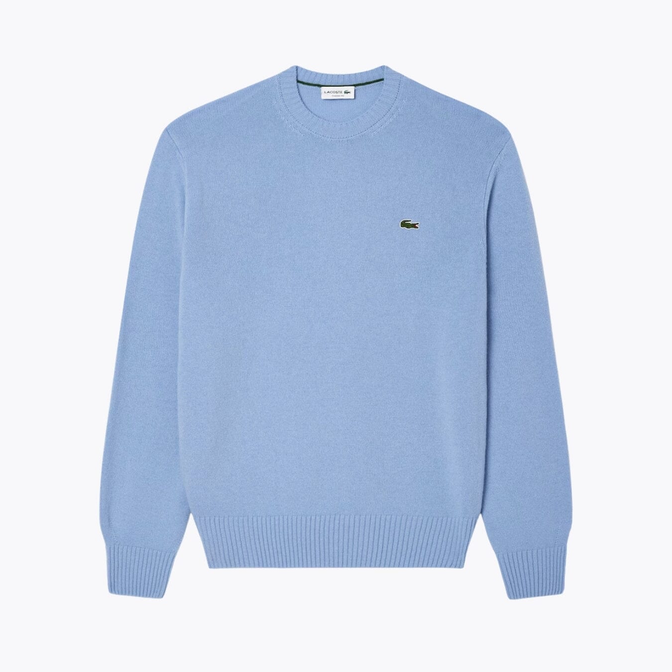 LC Carded Wool Crew Neck Sweater Lacoste Vermond Pale blue S 