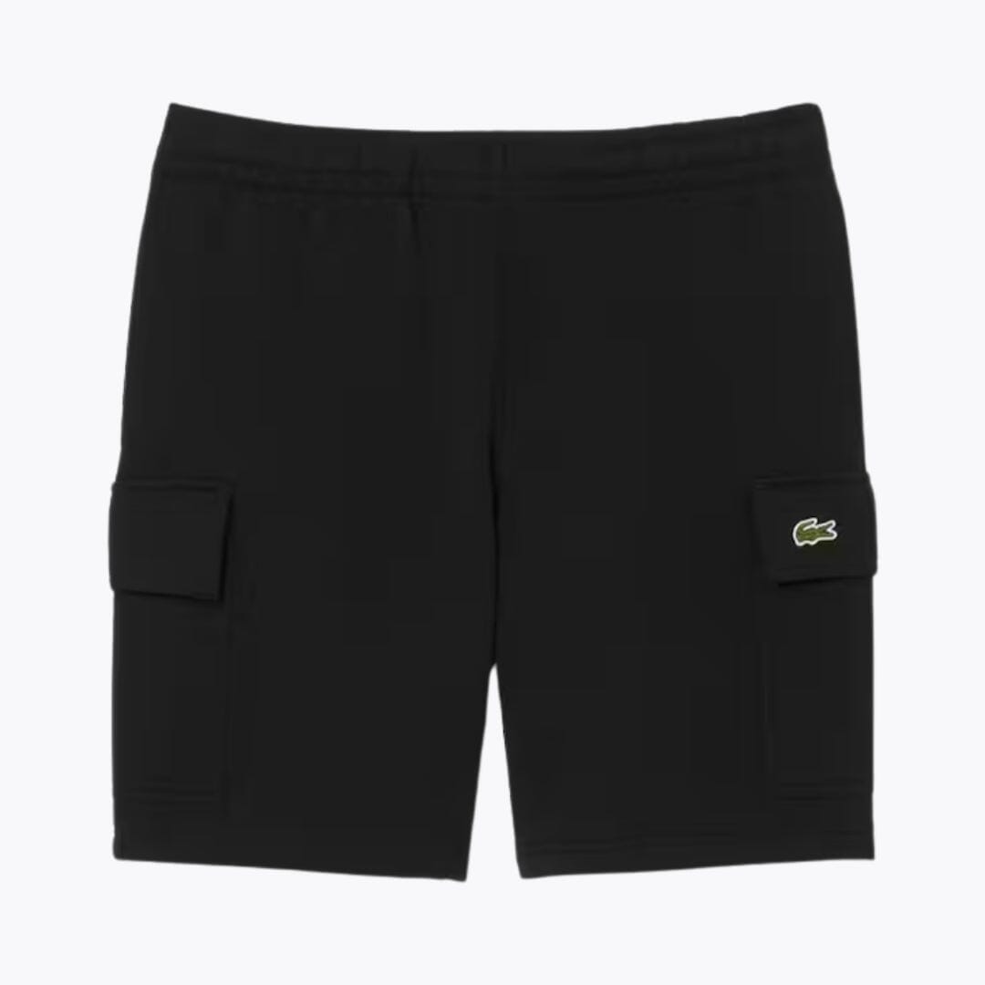 LC Cotton Fleece Cargo Shorts Lacoste Vermond Black S 